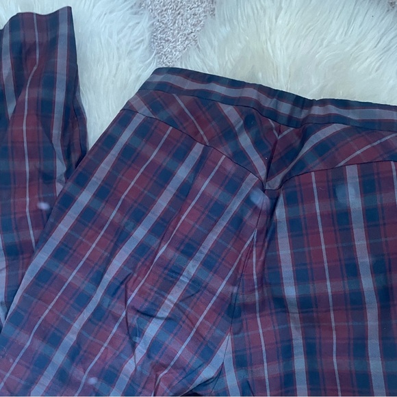 Rag & Bone Cropped Red Plaid Pant 8 - Picture 3 of 8